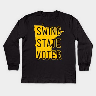 Swing State Voter - Minnesota Kids Long Sleeve T-Shirt